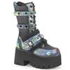 DemoniaCult - ASHES120 Bottes de plateforme - Noir/Multicolore Product image